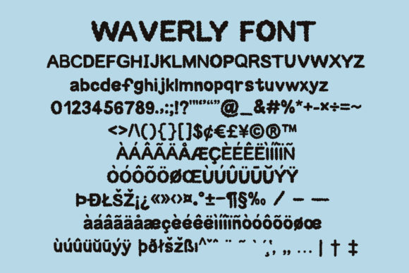 Waverly Font Poster 8