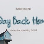 Way Back Home Font Poster 1