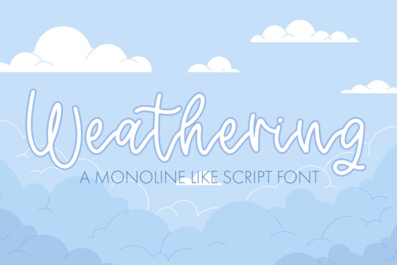 Weathering Font Poster 1