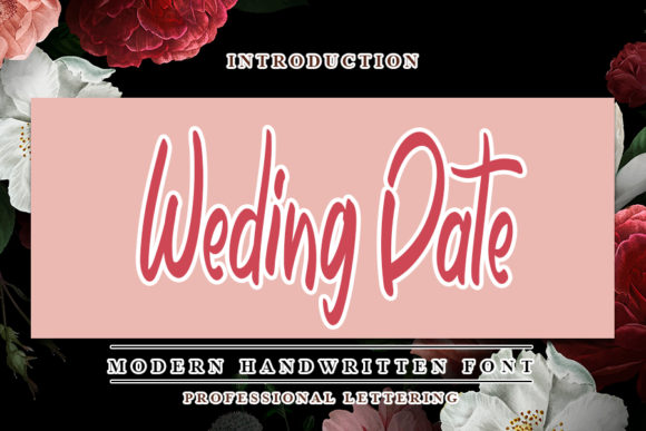 Wedding Date Font