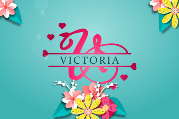 Wedding Monogram Font Poster 2