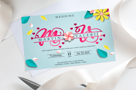 Wedding Monogram Font Poster 3