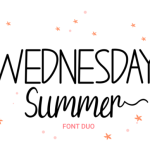 Wednesday Summer Font Poster 1