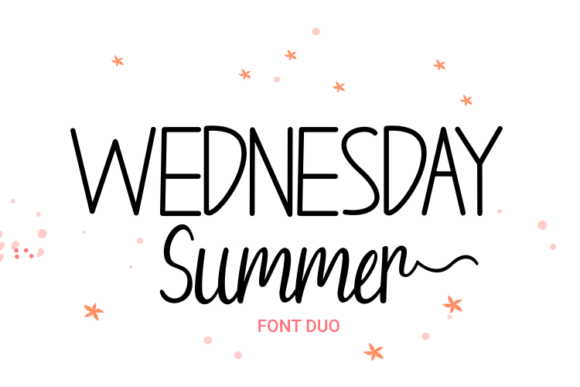 Wednesday Summer Font