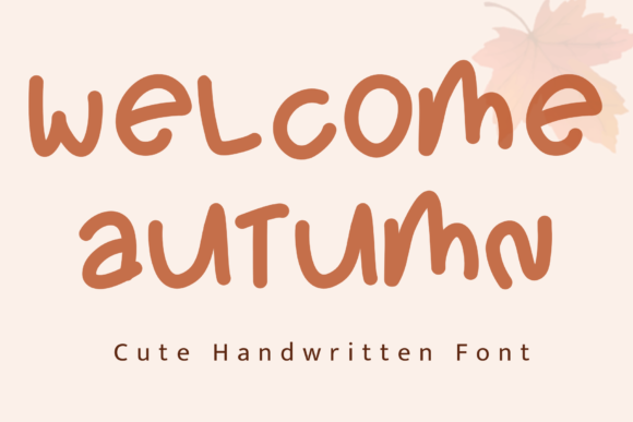 Welcome Autumn Font Poster 1
