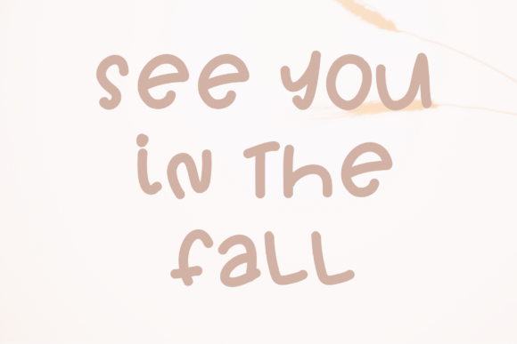 Welcome Autumn Font Poster 3