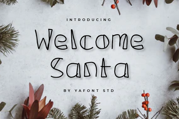 Welcome Santa Font