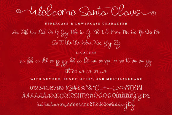 Welcome Santa Claus Font Poster 6