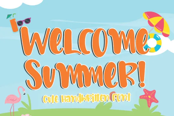 Welcome Summer Font Poster 1