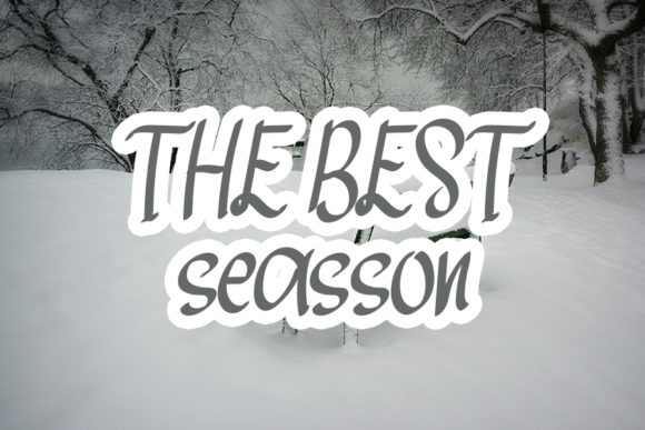 Welcome Winter Font Poster 5