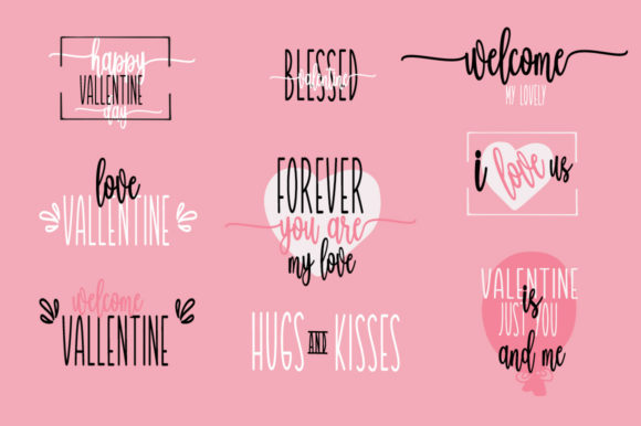 Wellcome Valentine Font Poster 4