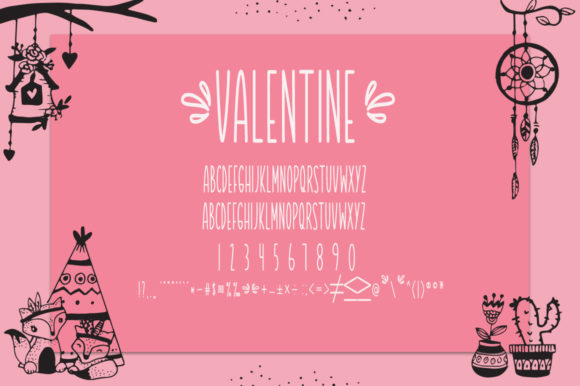 Wellcome Valentine Font Poster 9