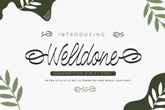 Welldone Font Welldone Font Poster 1