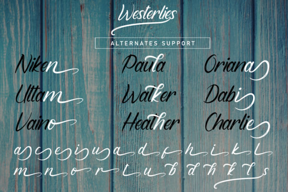 Westerlies Font Poster 11