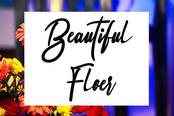 Western Flower Font Poster 2