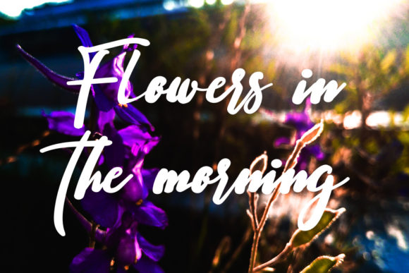 Western Flower Font Poster 4