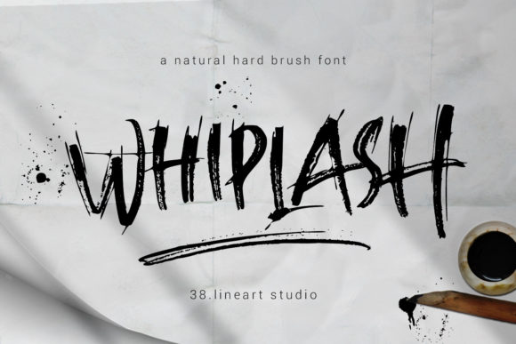 Whiplash Font Poster 1