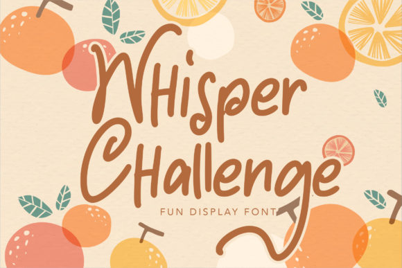 Whisper Challenge Font Poster 1