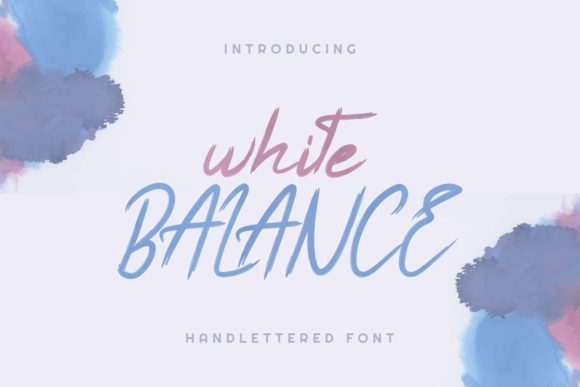 White Balance Font Poster 1