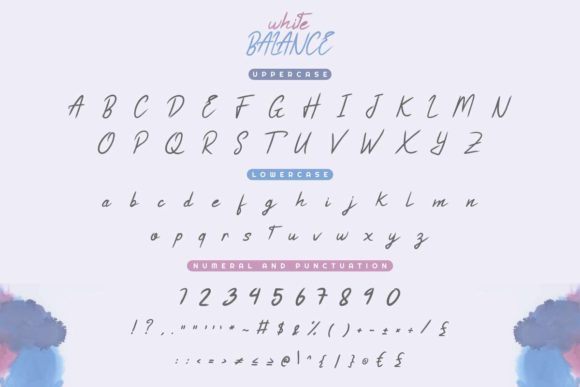 White Balance Font Poster 5