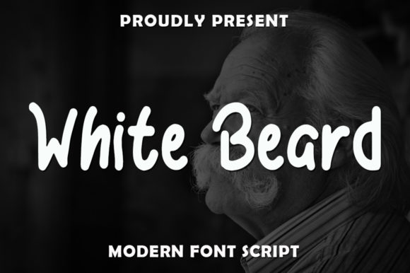 White Beard Font Poster 1