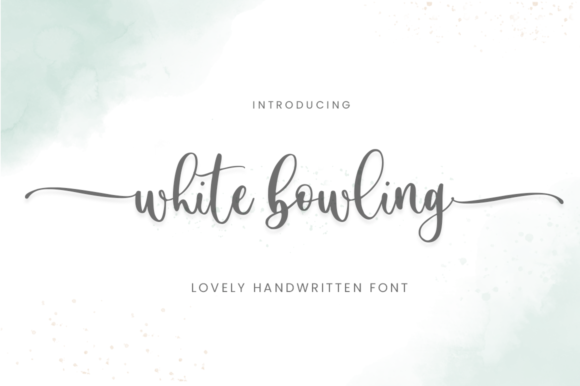 White Bowling Font