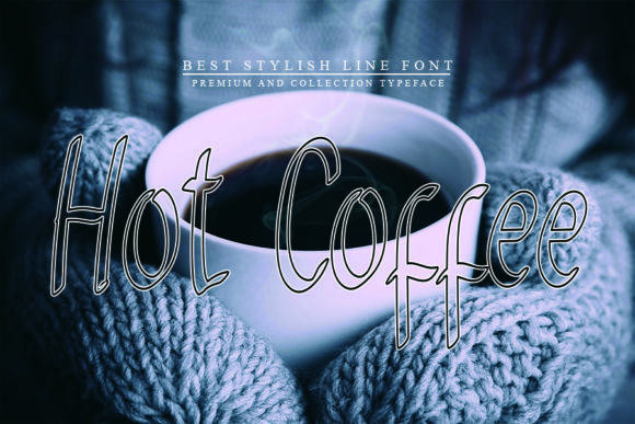 White Coffee Font Poster 2