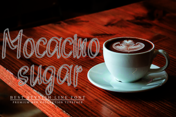 White Coffee Font Poster 3