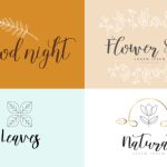 White Flower Font Poster 5