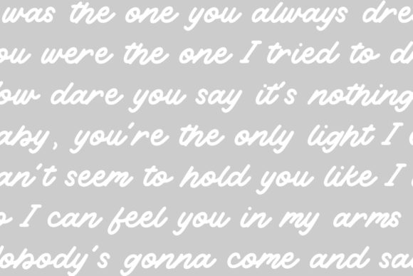 White Wonder Font Poster 5
