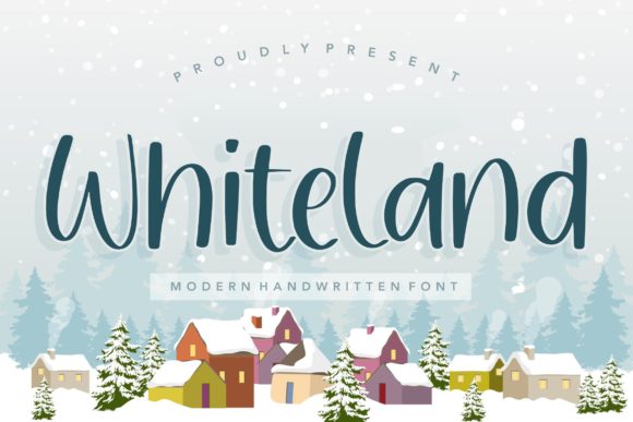 Whiteland Font Poster 1