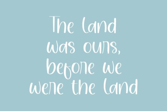 Whiteland Font Poster 2