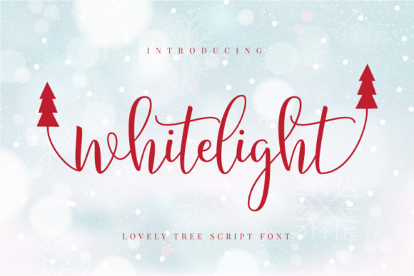 Whitelight Font Poster 1
