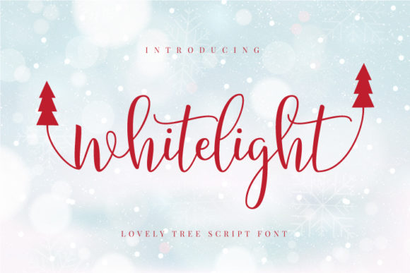 Whitelight Font Poster 1