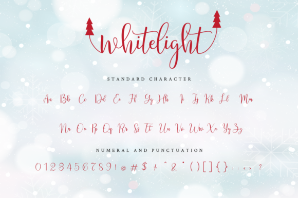 Whitelight Font Poster 4