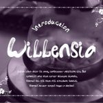Willensia Font Poster 1