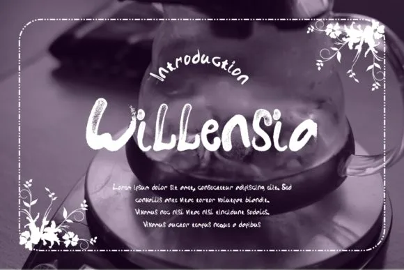 Willensia Font Willensia Font Poster 1