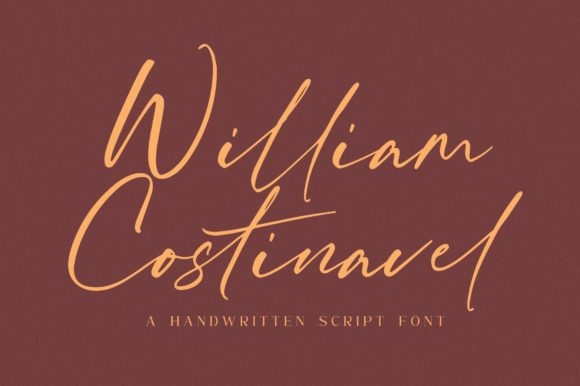 William Costinavel Font Poster 1