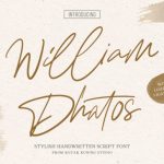 William Dhatos Font Poster 1