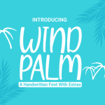 Wind Palm Font Poster 1