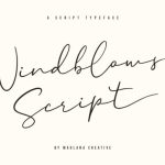 Windblows Script Font Poster 1