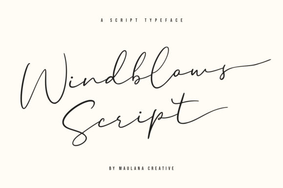 Windblows Script Font Poster 1