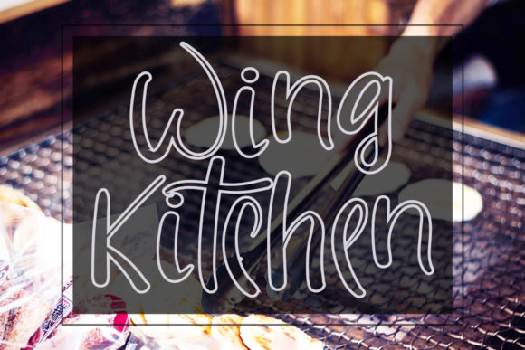 Wing Kitchen Font Poster 1