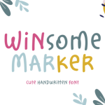 Winsome Marker Font Poster 1
