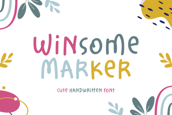 Winsome Marker Font Poster 1