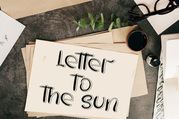 Winter Beach Font Poster 2