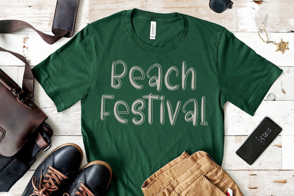 Winter Beach Font Poster 3