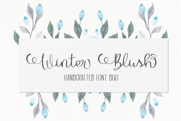 Winter Blush Font Poster 1