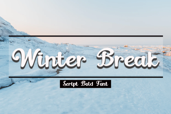 Winter Break Font Poster 1