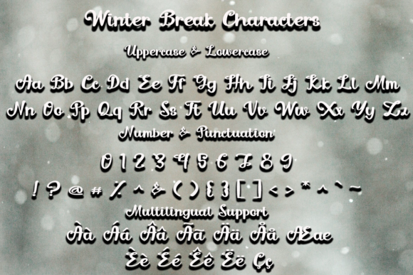 Winter Break Font Poster 5